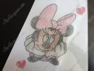MINNIE MOUSE Hot Fix Rhinestud Transfer